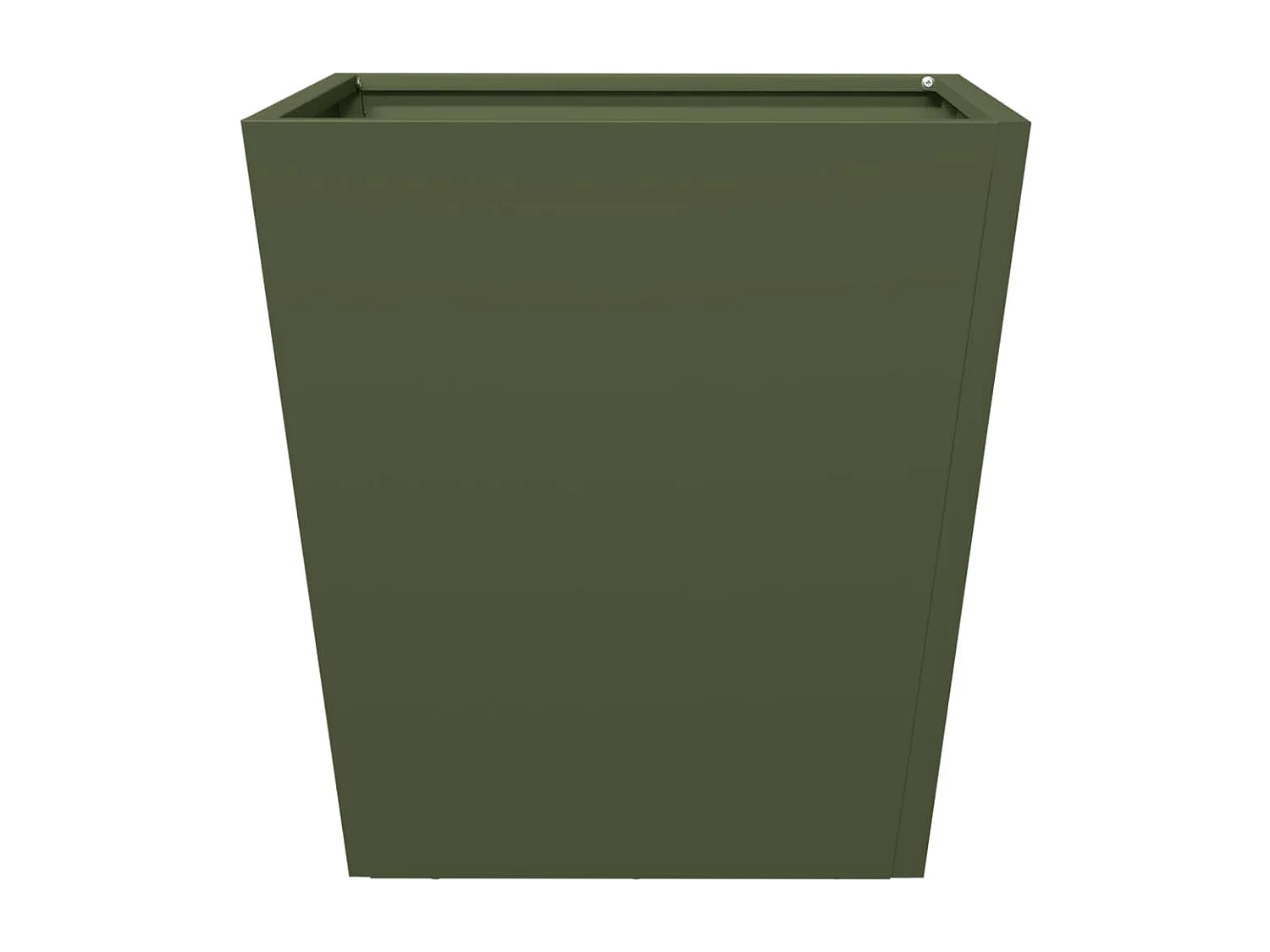 Vassoio per fioriera aiuola rialzata piante fiori terrazzo giardino olivo 40 x 40 x 40 cm verde acciaio 02_0038696