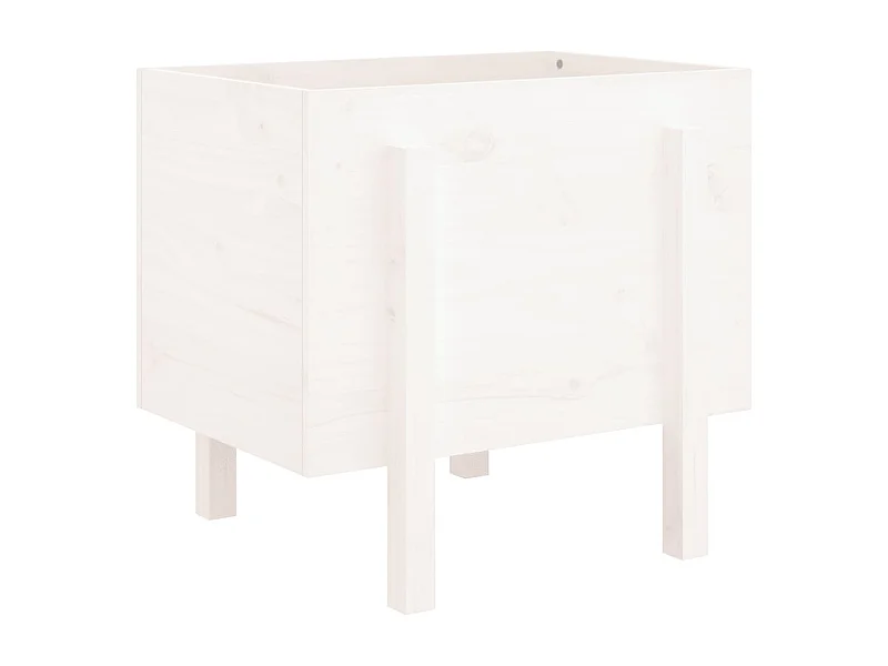 Jardinière bac lit surélevé bois blanche 62 x 50 x 57 cm 02_0037761