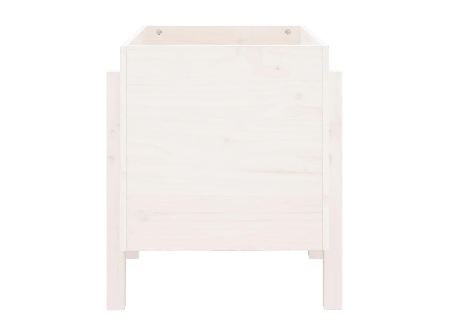 Macetero bancal elevado plantas flores terraza jardín 62 x 50 x 57 cm madera maciza de pino blanco 02_0037761