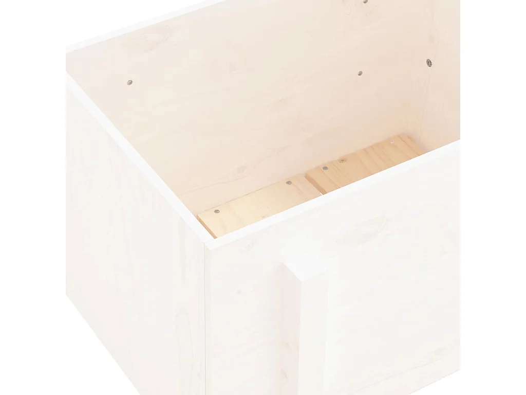 Macetero bancal elevado plantas flores terraza jardín 62 x 50 x 57 cm madera maciza de pino blanco 02_0037761