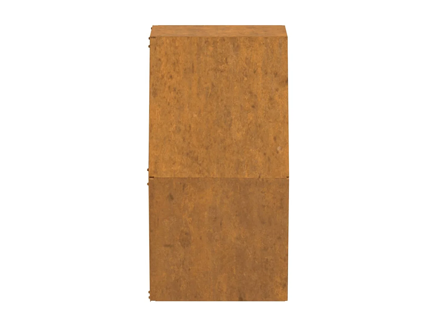 Jardineira canteiro elevado floreira canteiro de flores jardim terraço parede conjunto de 2 aço corten oxidado 30 x 10 x 25 cm marrom 02_0039116