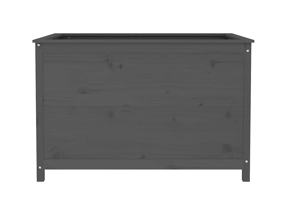 Jardinière bac lit surélevé bois marron 119.5 x 82.5 x 78 cm 02_0039333