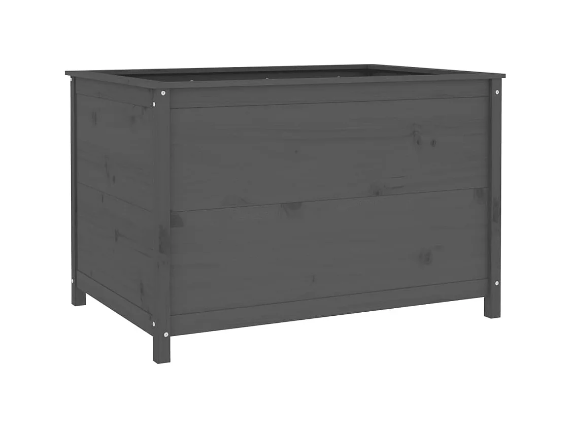 Jardinière bac lit surélevé bois marron 119.5 x 82.5 x 78 cm 02_0039333