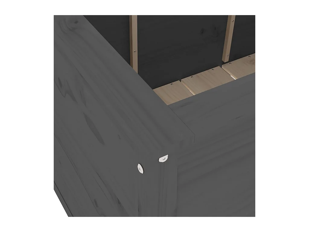 Jardinière bac lit surélevé bois marron 119.5 x 82.5 x 78 cm 02_0039333