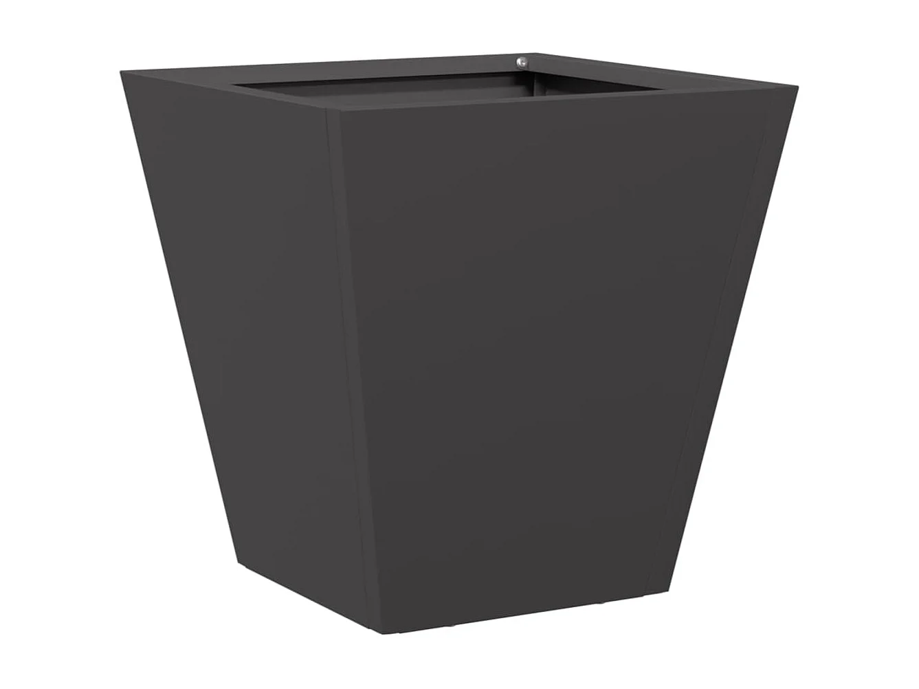 Vaso rialzato per fioriere piante fiori giardino terrazze set da 2 30 x 30 x 30 cm acciaio nero 02_0038915