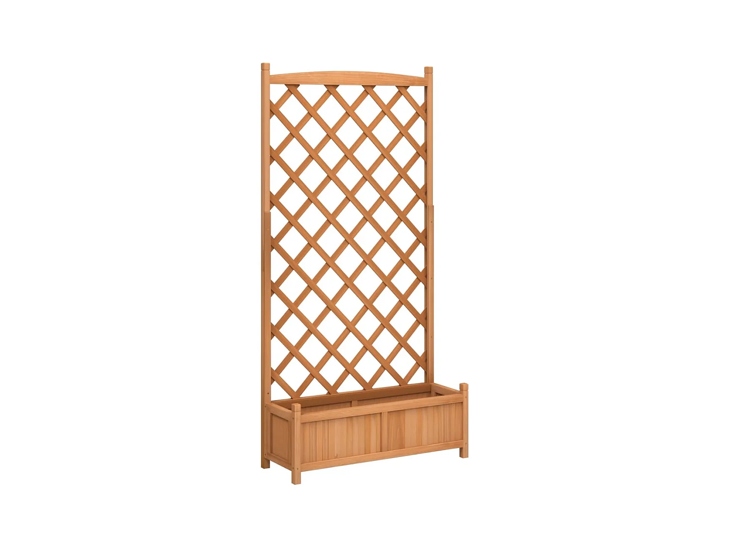 Jardinière bac lit surélevé bois marron 90 x 35 x 180 cm 02_0038328