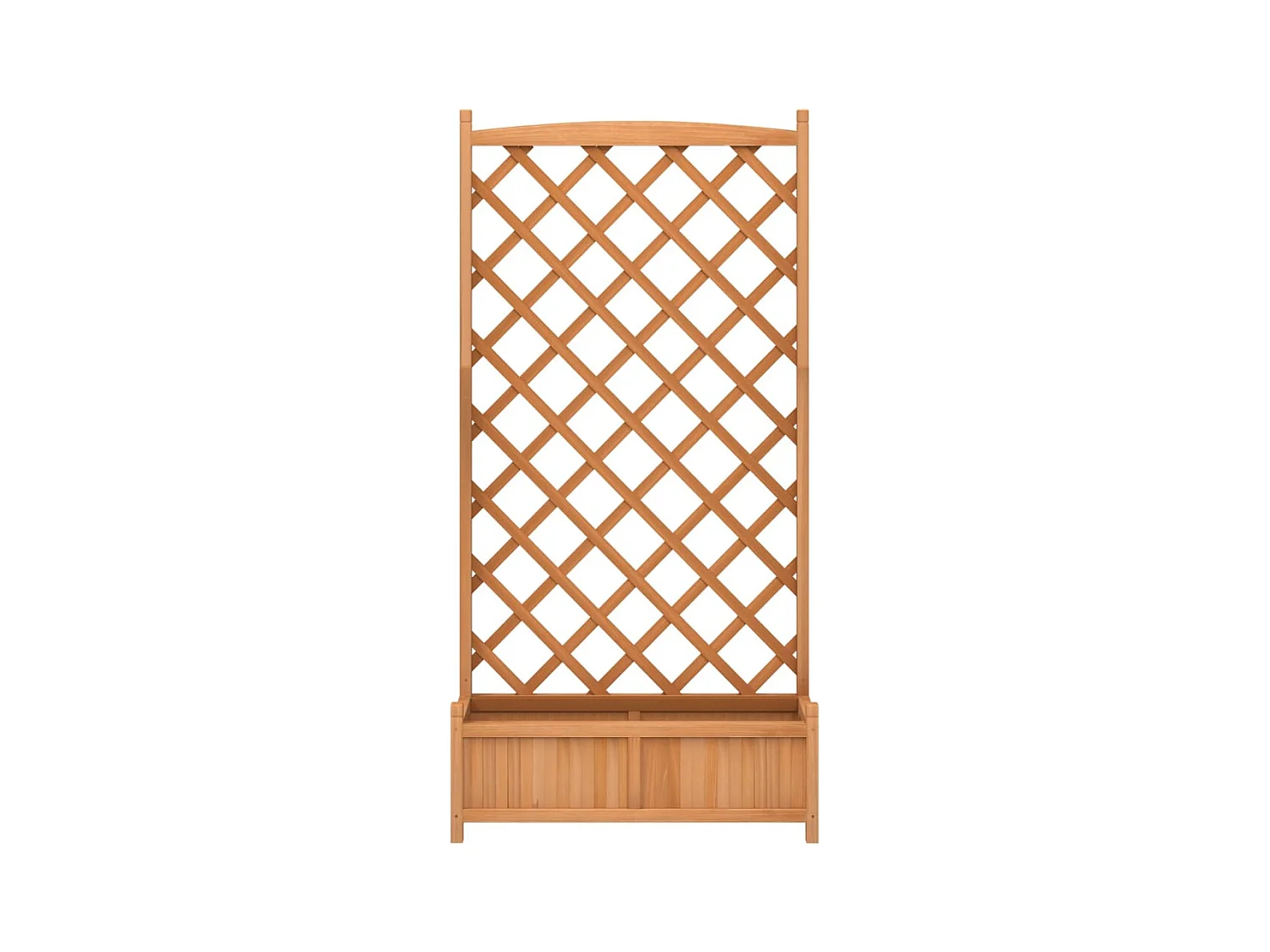 Jardinière bac lit surélevé bois marron 90 x 35 x 180 cm 02_0038328
