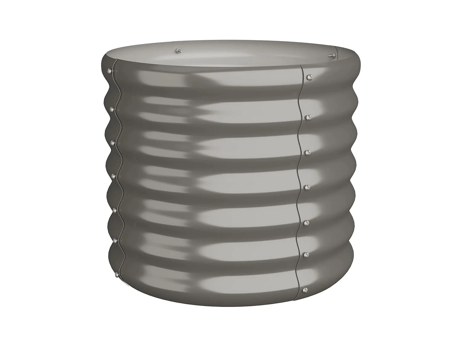 Jardinière bac lit surélevé grise 40 x 40 x 36 cm 02_0038569