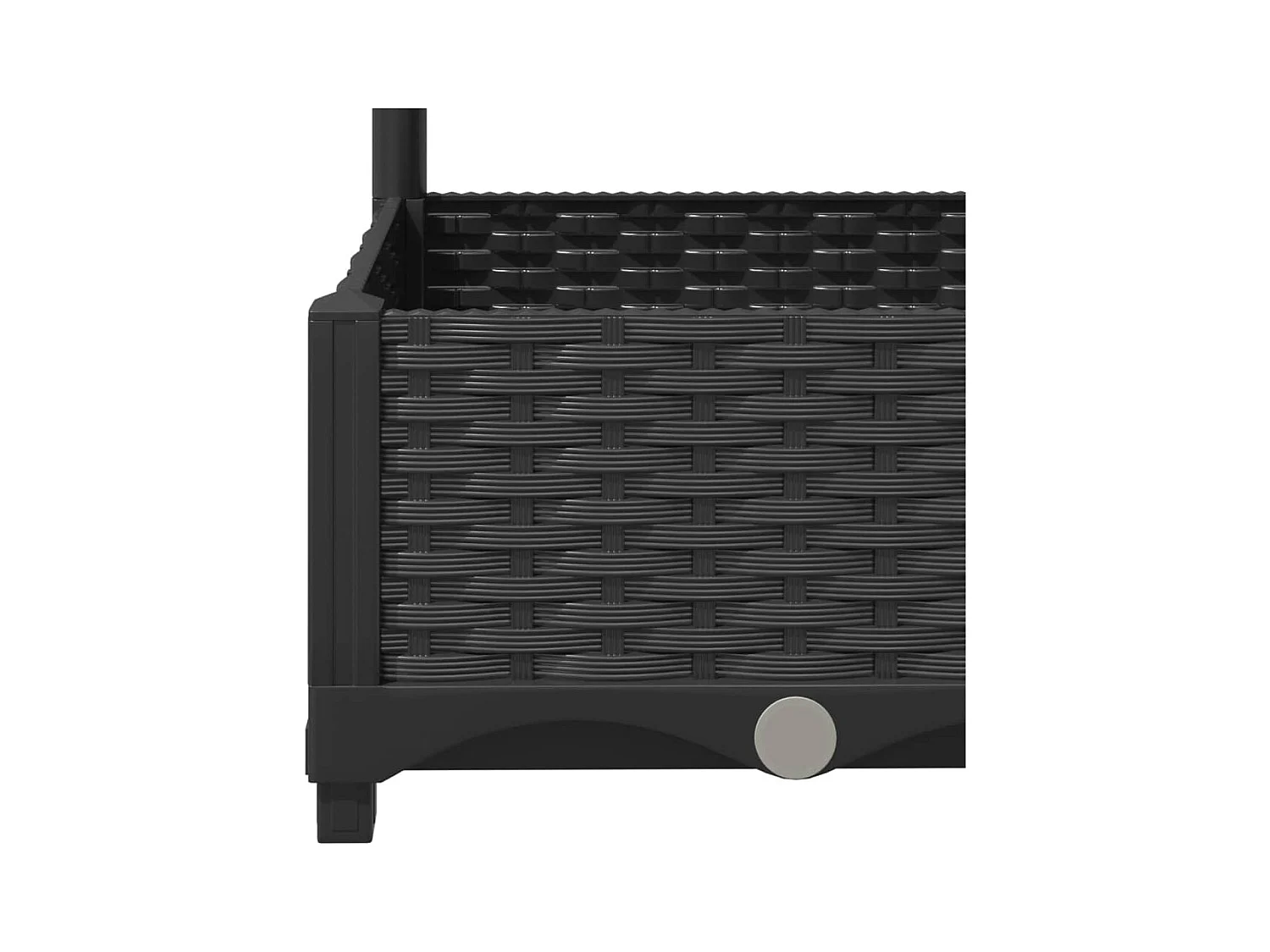 Jardinière bac lit surélevé noire 120 x 40 x 121.5 cm 02_0038233