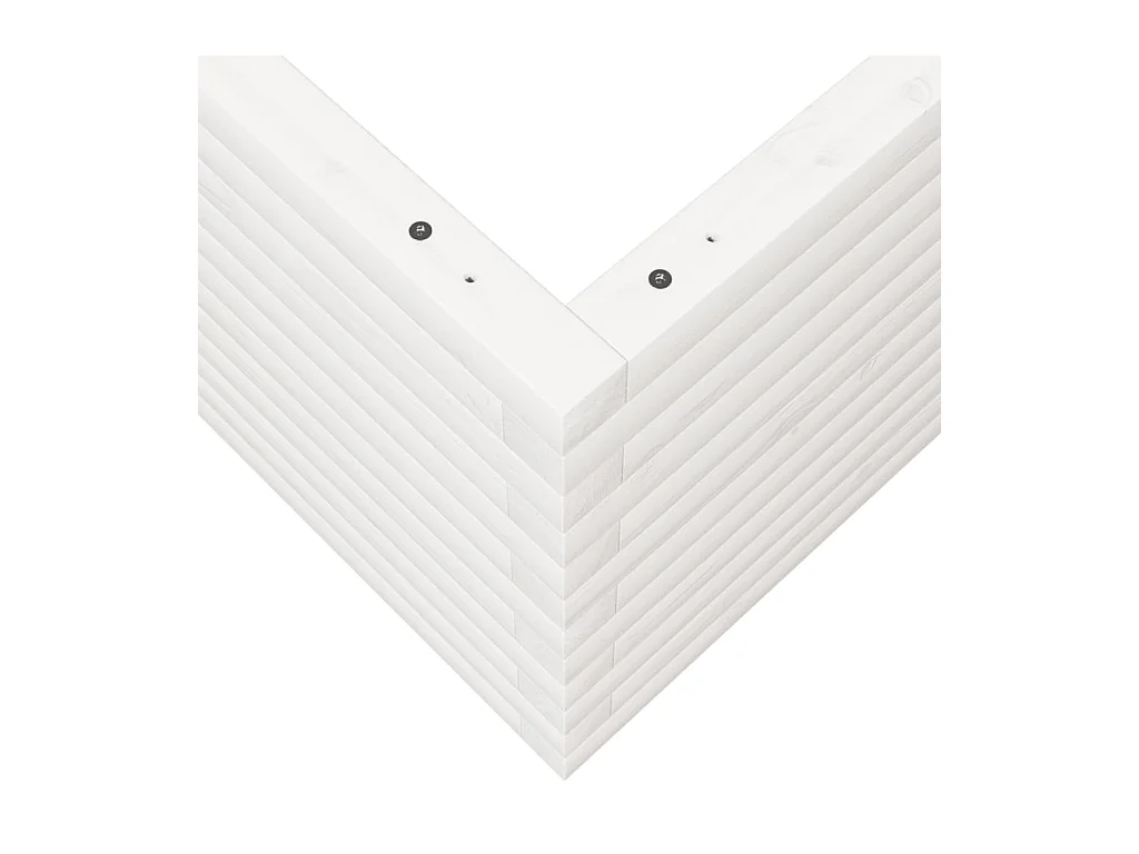 Jardinière bac lit surélevé bois blanche 60 x 60 x 45.5 cm 02_0037709