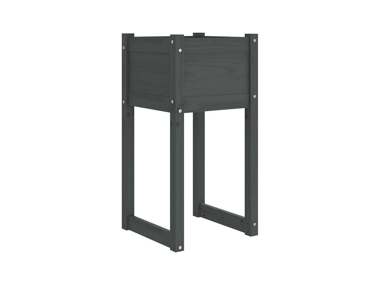 Jardinière bac lit surélevé bois marron 40 x 40 x 81 cm 02_0037591