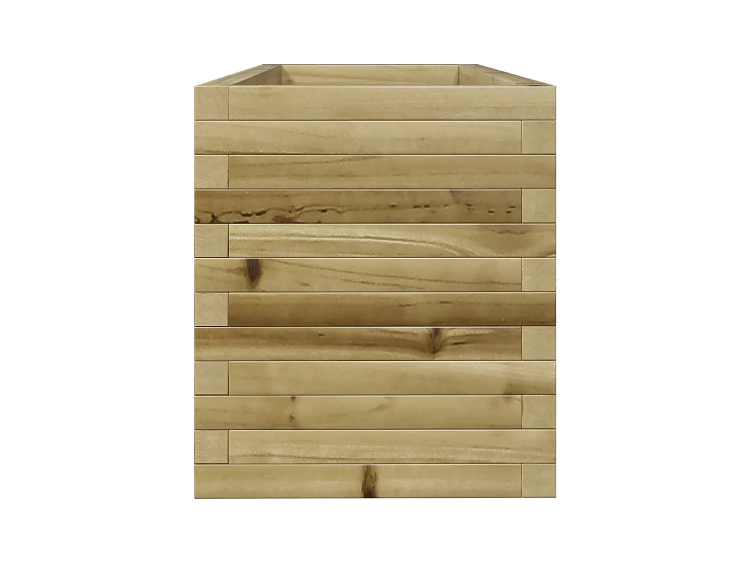 Bandeja para plantar plantas com canteiro elevado flores terraço jardim 110 x 40 x 45,5 cm madeira de pinho impregnada marrom 02_0037332