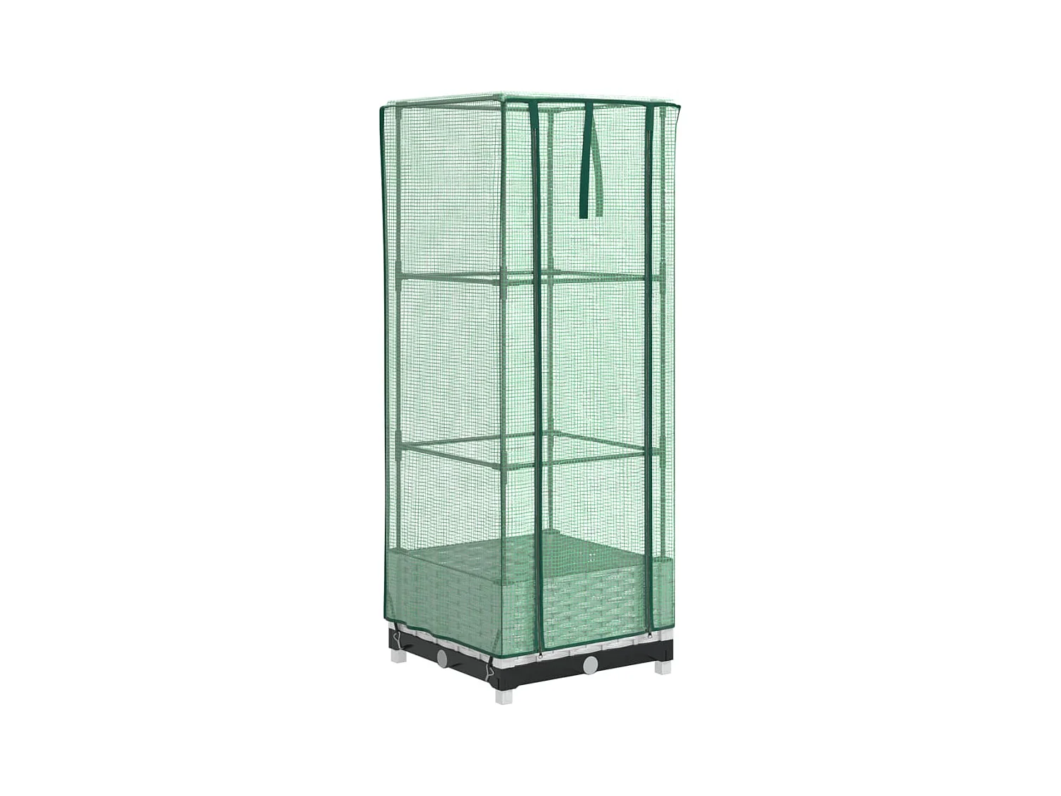 Jardinière bac lit surélevé blanche 40 x 40 x 123 cm 02_0038769
