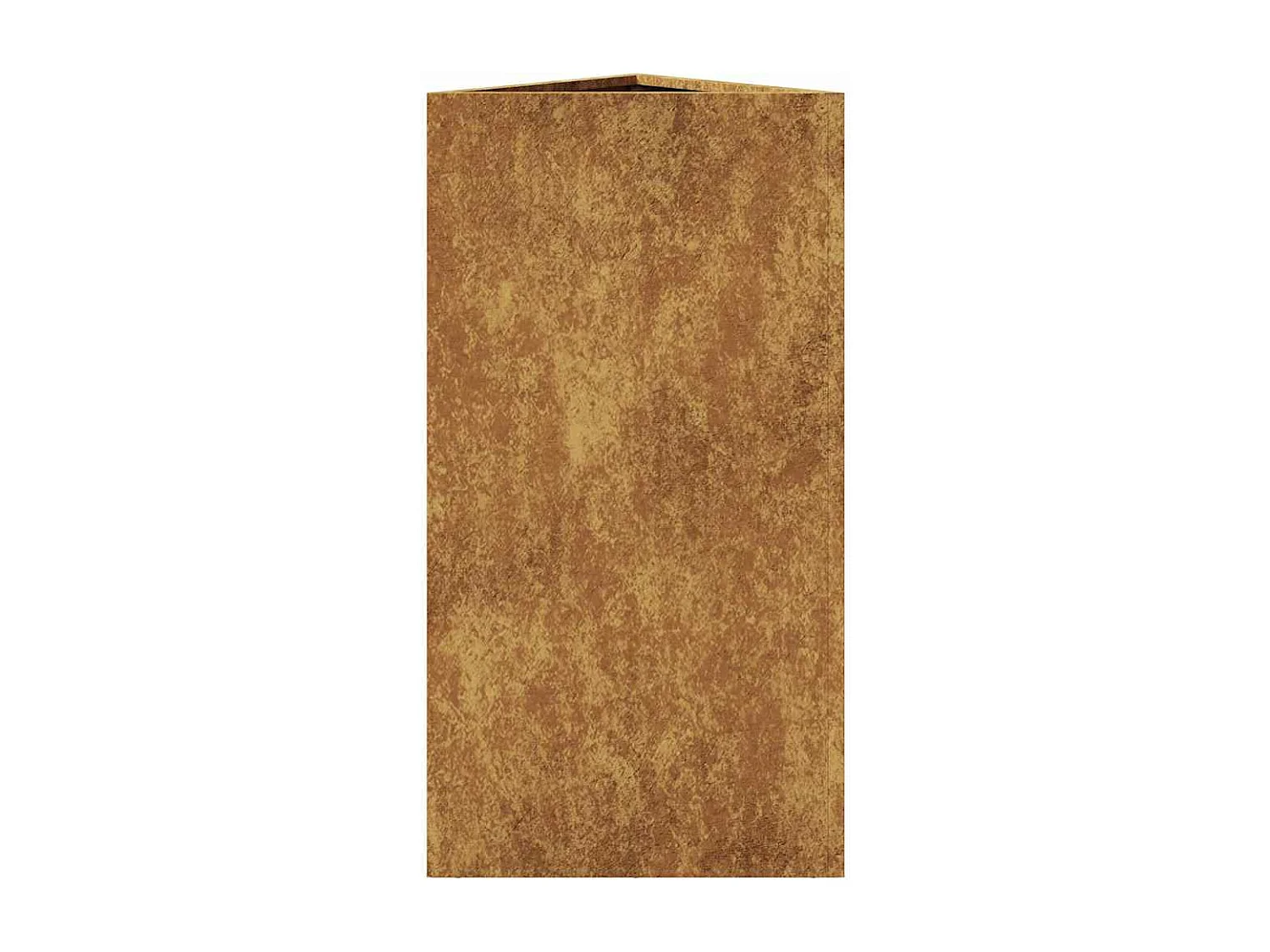 Macetero elevado bandeja plantas flores jardín terrazas juego de 2 triangular 40 x 34,5 x 70 cm acero corten marrón 02_0039101