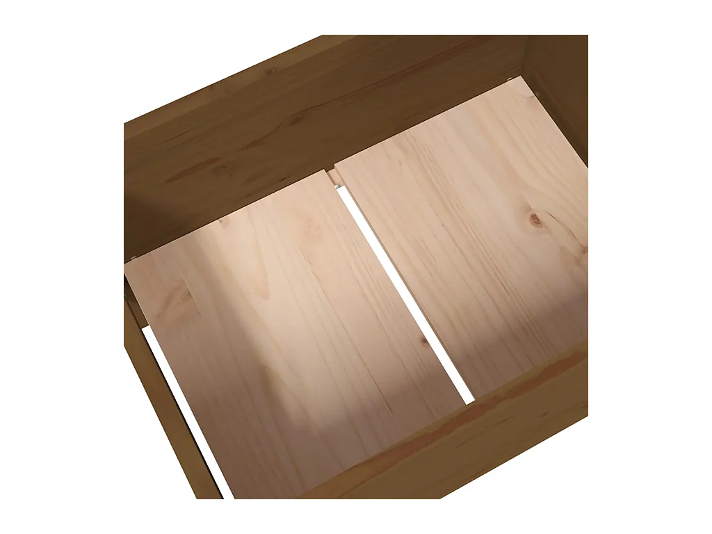 Jardinière bac lit surélevé bois marron 178.5 x 44 x 75 cm 02_0037467