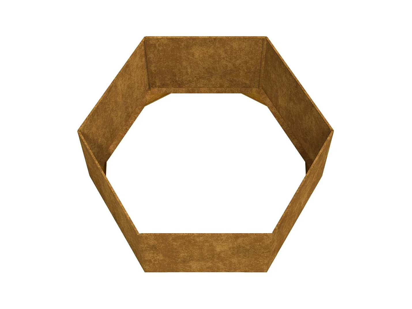 Plantador bandeja elevada plantas flores terraço jardim Enferrujado 90 x 90 x 45 cm aço corten marrom 02_0038723