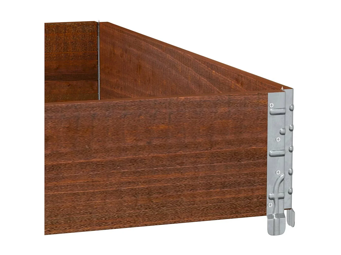 Jardinière bac lit surélevé bois marron 100 x 100 x 45433 cm 02_0037244