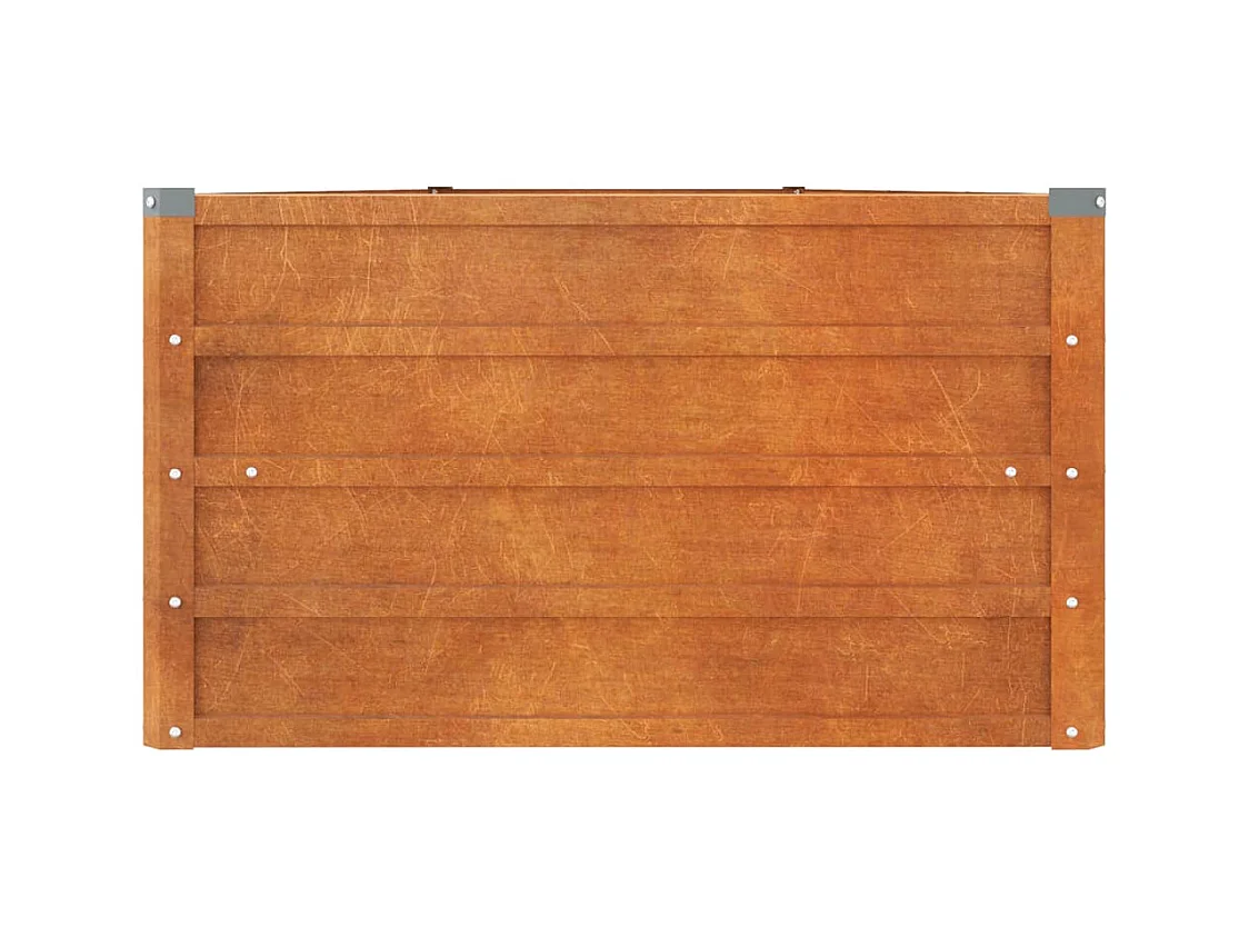 Jardinière bac lit surélevé marron 400 x 80 x 45 cm 02_0039874