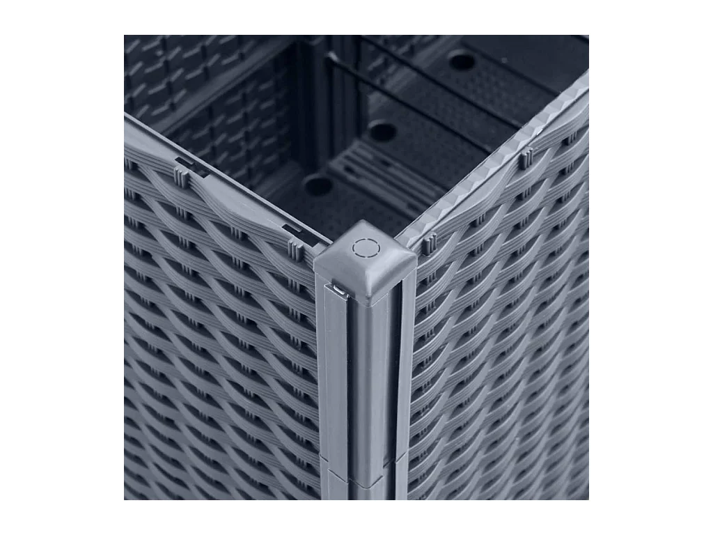 Jardinière bac lit surélevé grise 160 x 40 x 53 cm 02_0037463