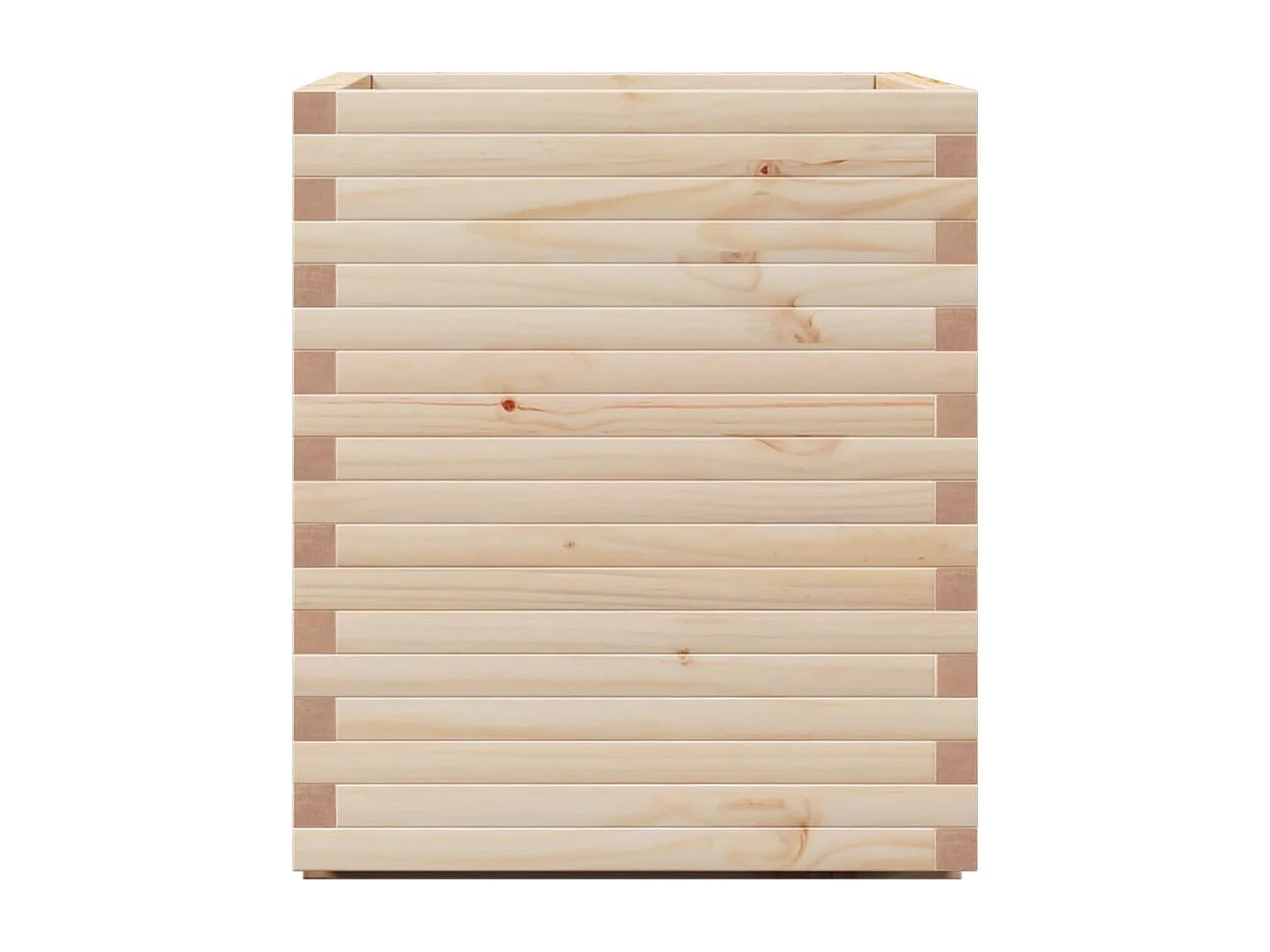 Vassoio per fioriera aiuola rialzata piante fiori terrazza giardino 60 x 60 x 72 cm legno di pino massiccio marrone 02_0037730