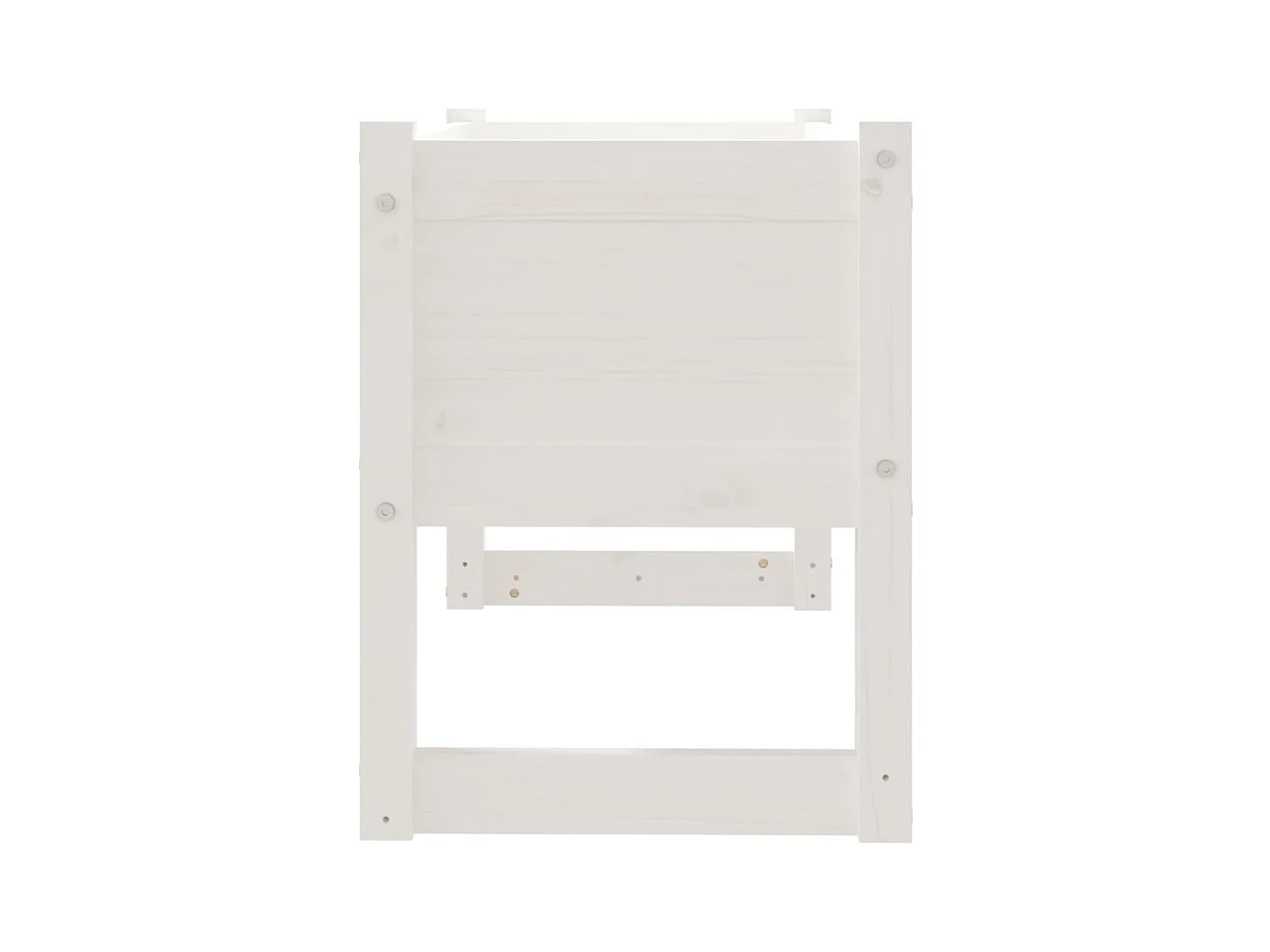 Jardinière bac lit surélevé bois blanche 78 x 40 x 52 cm 02_0037854