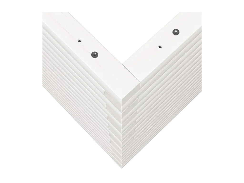 Jardinière bac lit surélevé bois blanche 50 x 50 x 68.5 cm 02_0037670