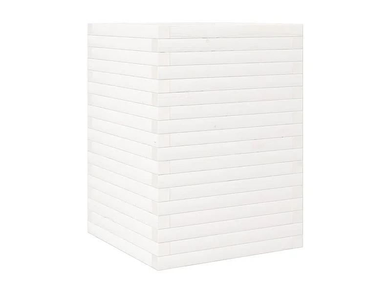 Vassoio per fioriera aiuola rialzata piante fiori terrazza giardino 50 x 50 x 68,5 cm legno di pino massiccio bianco 02_0037670