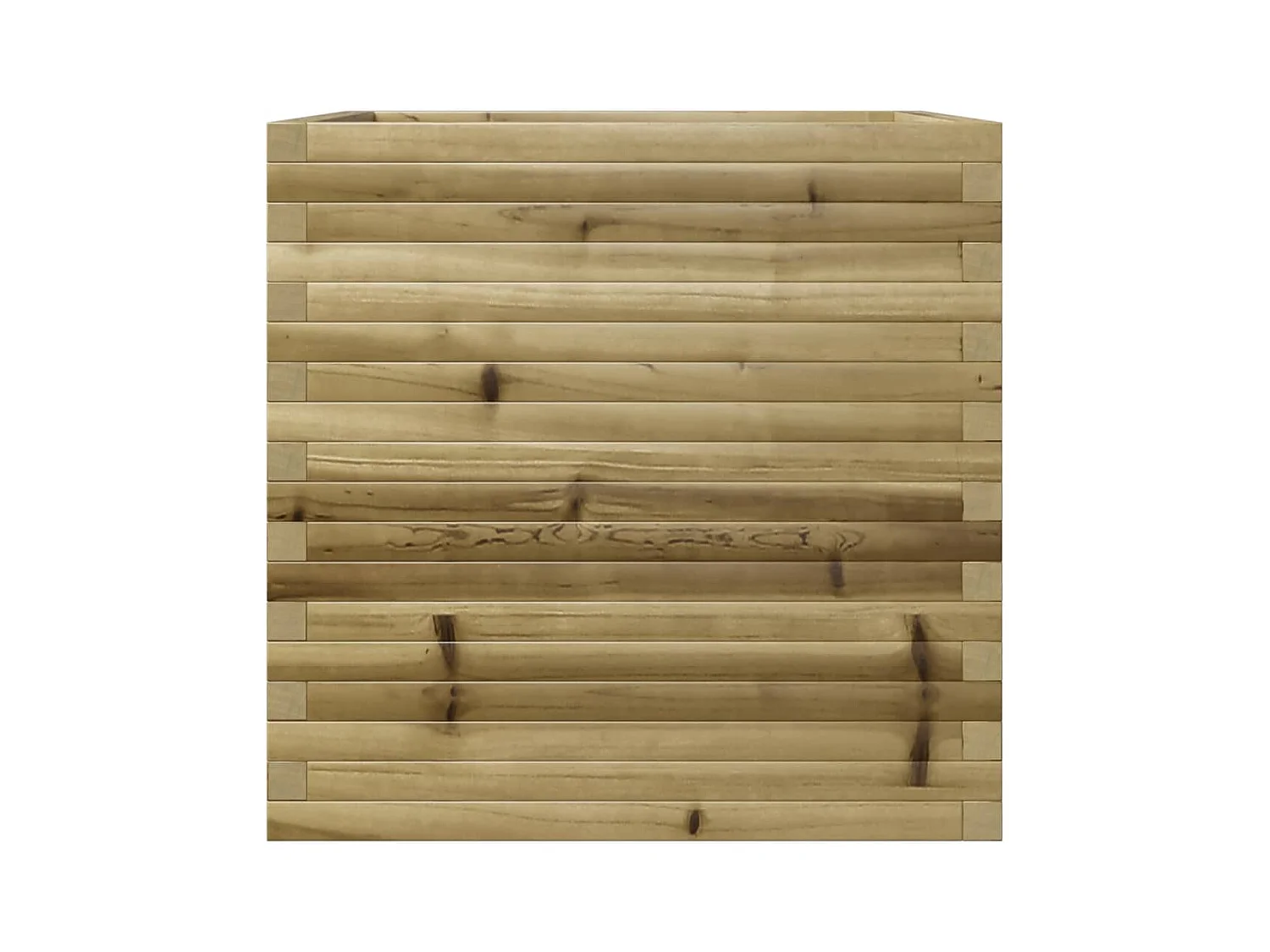 Jardinière bac lit surélevé bois marron 70 x 70 x 68.5 cm 02_0037829