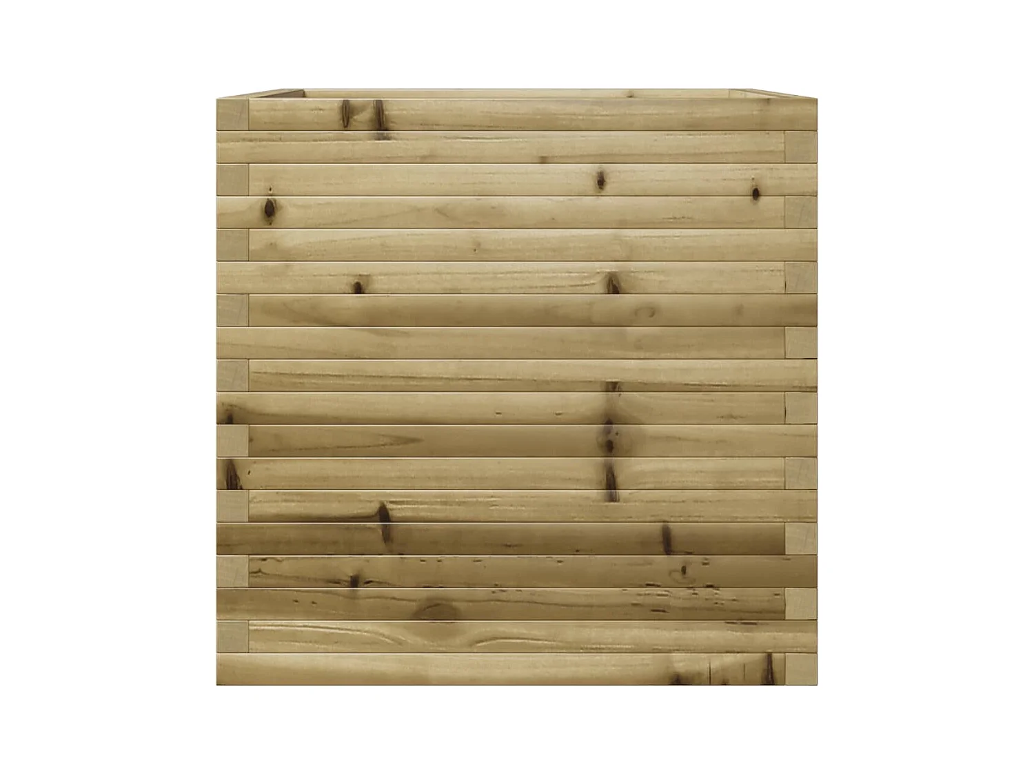 Jardinière bac lit surélevé bois marron 70 x 70 x 68.5 cm 02_0037829