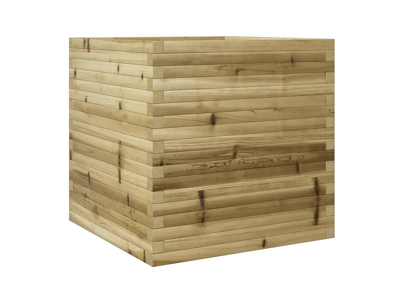 Jardinière bac lit surélevé bois marron 70 x 70 x 68.5 cm 02_0037829