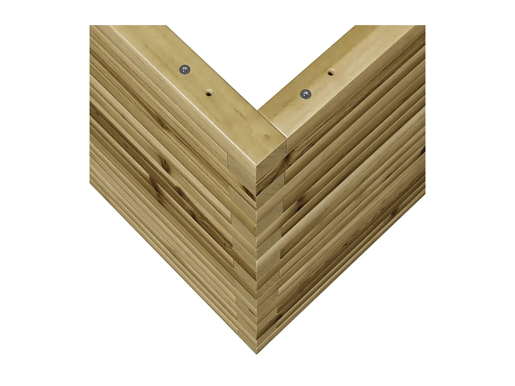 Jardinière bac lit surélevé bois marron 70 x 70 x 68.5 cm 02_0037829