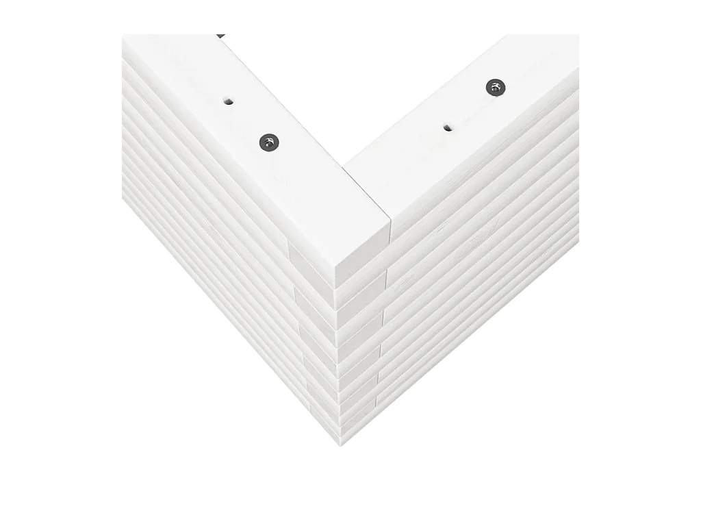 Jardinière bac lit surélevé bois blanche 90 x 40 x 46 cm 02_0037981