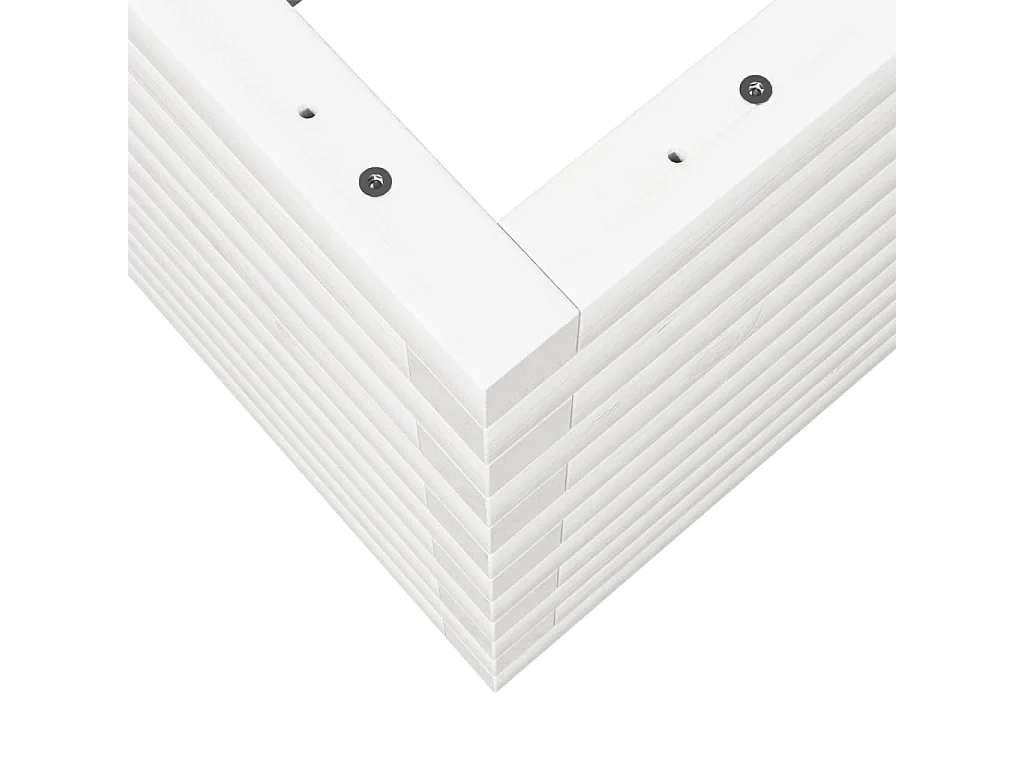 Macetero bancal elevado plantas flores terraza jardín 90 x 40 x 46 cm madera maciza de pino blanco 02_0037981