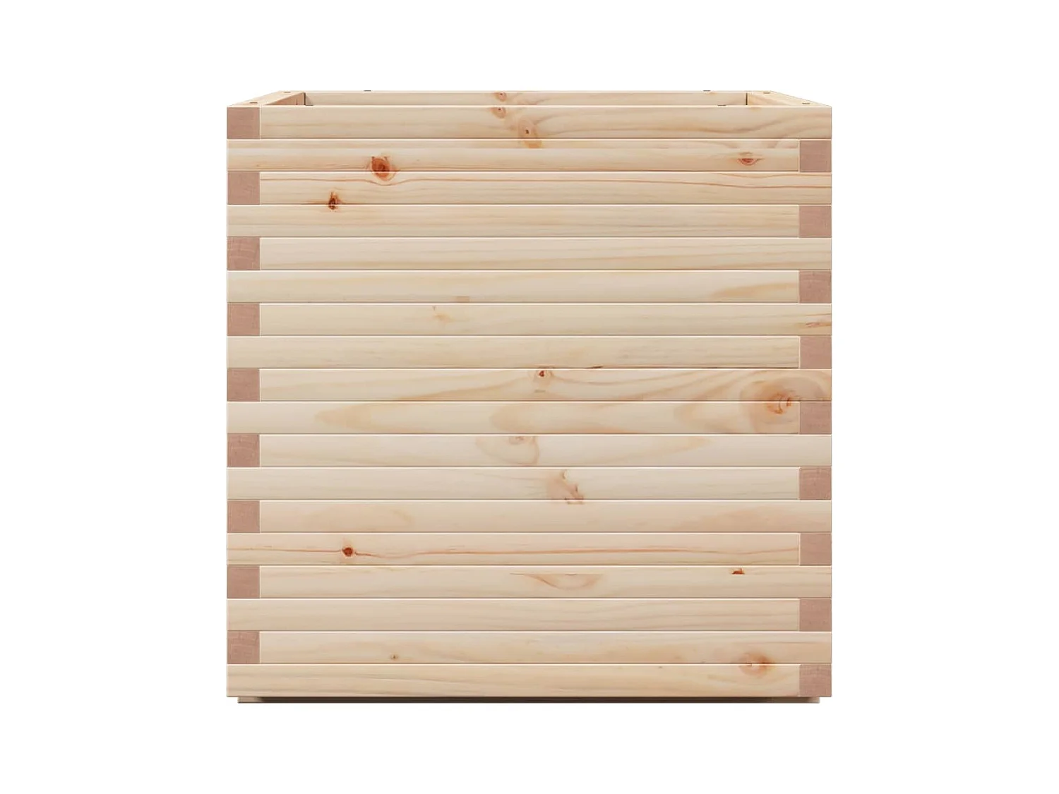 Jardinière bac lit surélevé bois marron 70 x 70 x 72 cm 02_0037837