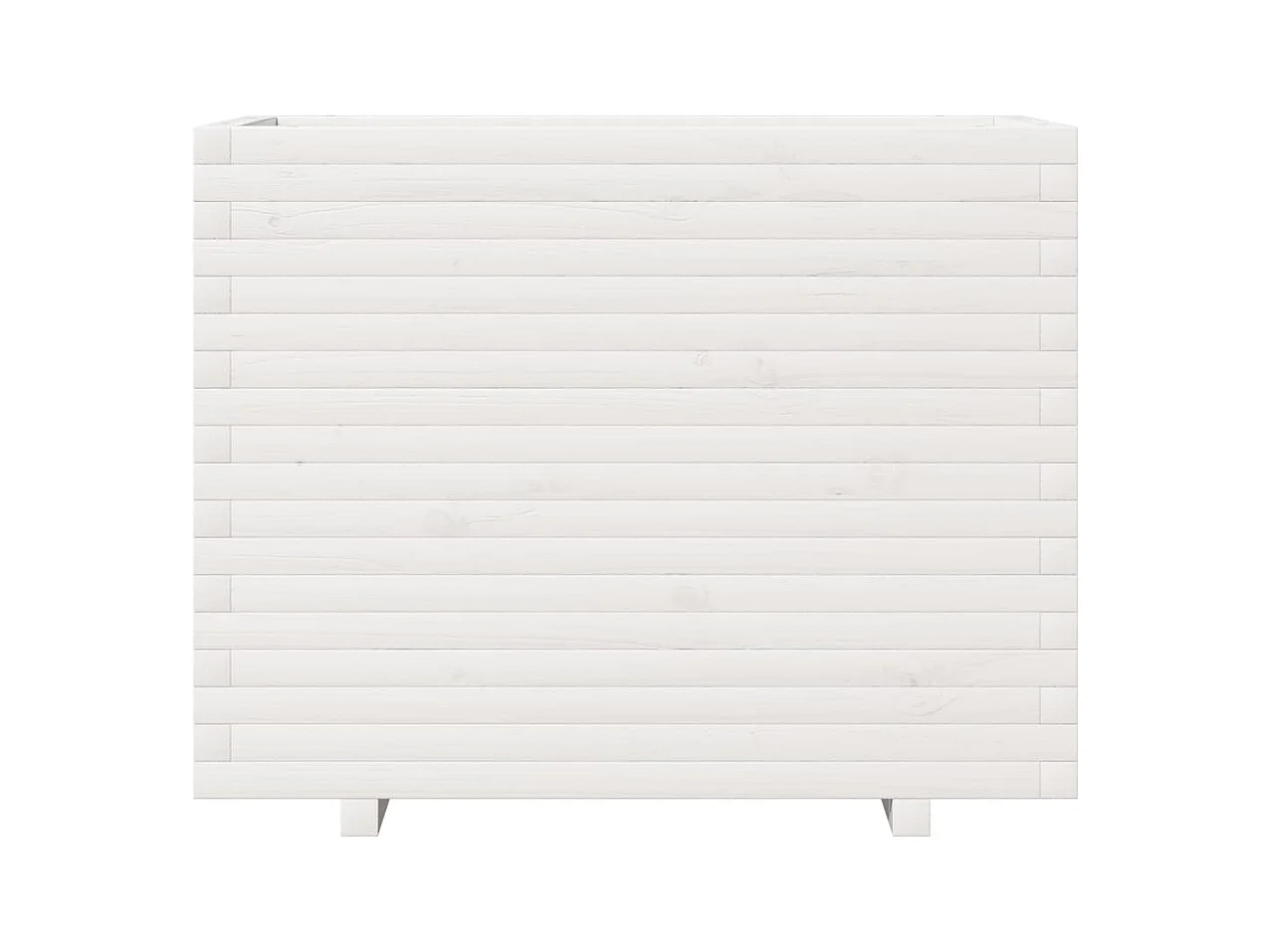 Jardinière bac lit surélevé bois blanche 90 x 40 x 72.5 cm 02_0037999