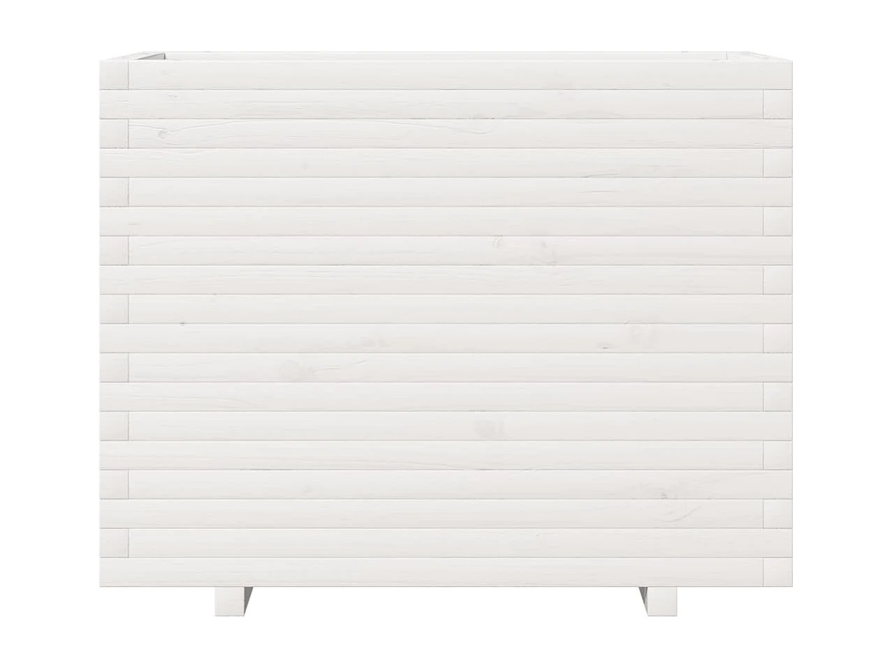 Jardinière bac lit surélevé bois blanche 90 x 40 x 72.5 cm 02_0037999