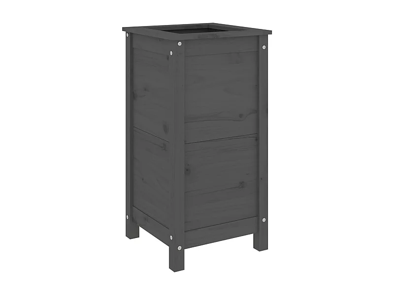 Jardinière bac lit surélevé bois marron 40 x 40 x 78 cm 02_0037580