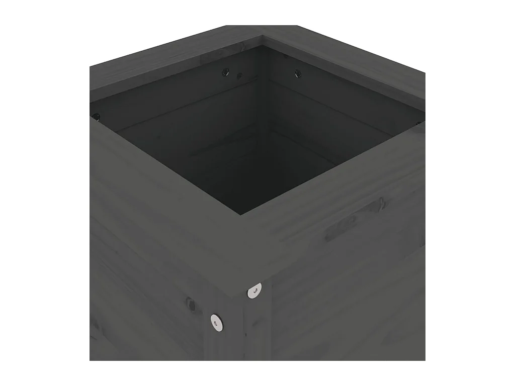 Jardinière bac lit surélevé bois marron 40 x 40 x 78 cm 02_0037580