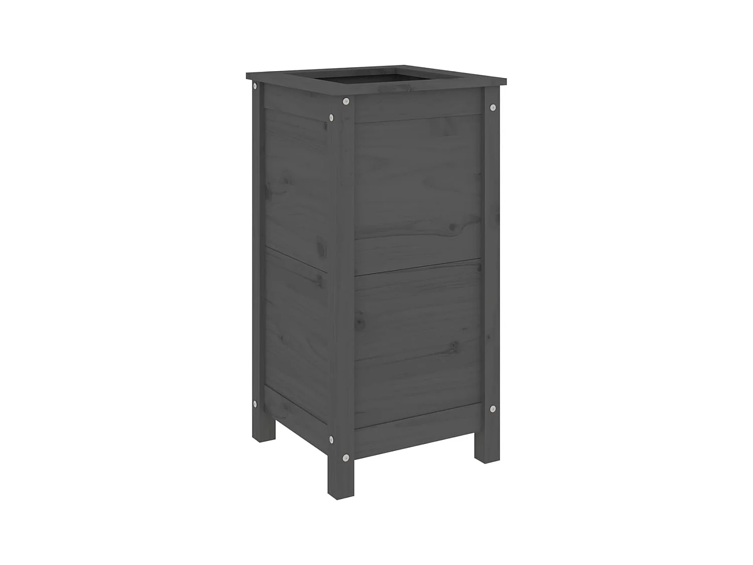 Jardinière bac lit surélevé bois marron 40 x 40 x 78 cm 02_0037580