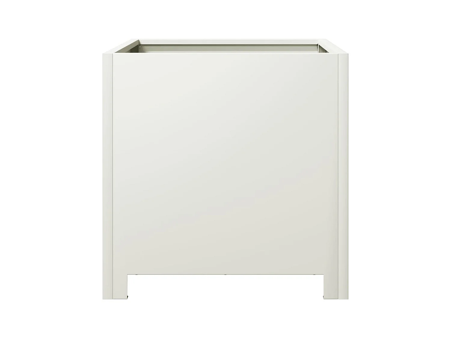 Jardinière bac lit surélevé blanche 40 x 40 x 40 cm 02_0037539