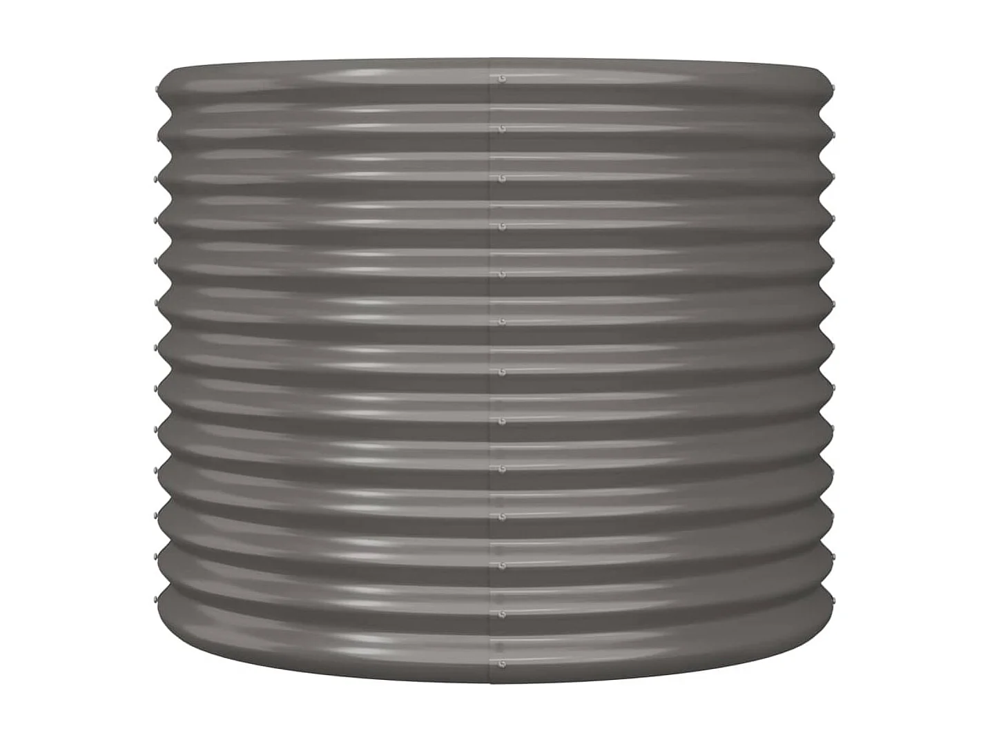 Jardinière bac lit surélevé grise 80 x 80 x 68 cm 02_0038579