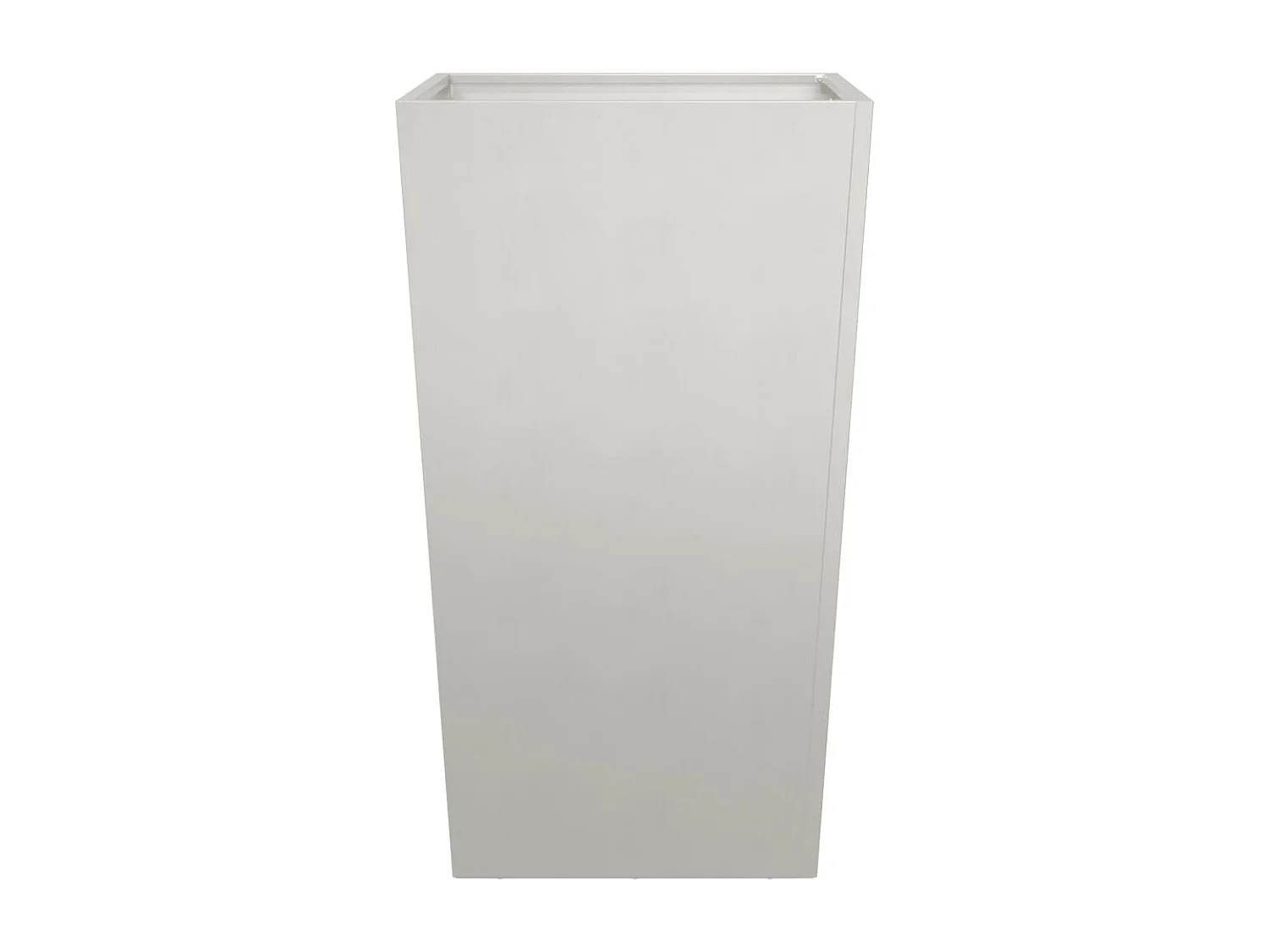 Vaso per fioriera aiuola rialzata piante fiori giardino terrazze set da 2 45 x 45 x 75 cm acciaio inox grigio chiaro 02_0038983