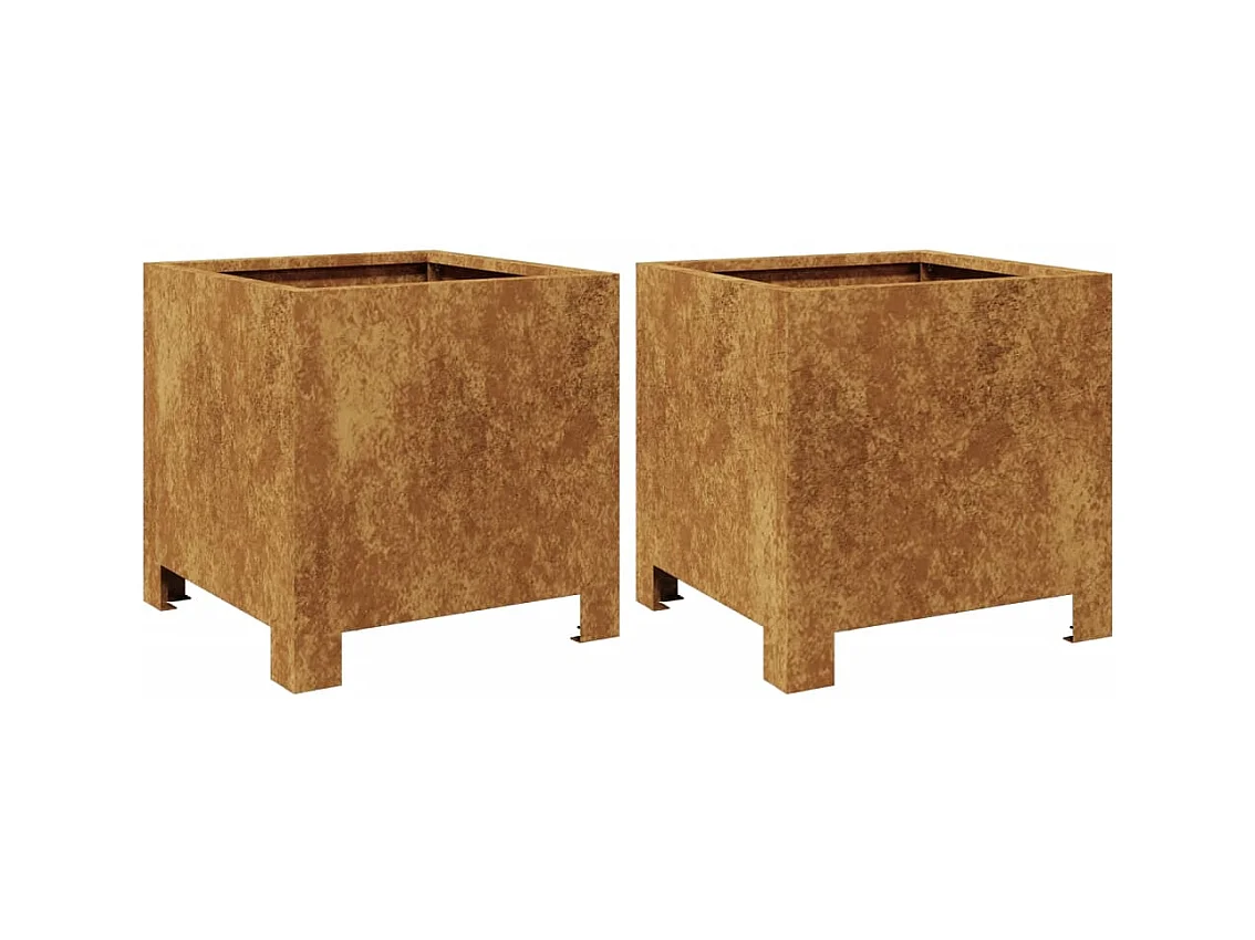 Jardinière bac lit surélevé marron 30 x 30 x 30 cm 02_0038918