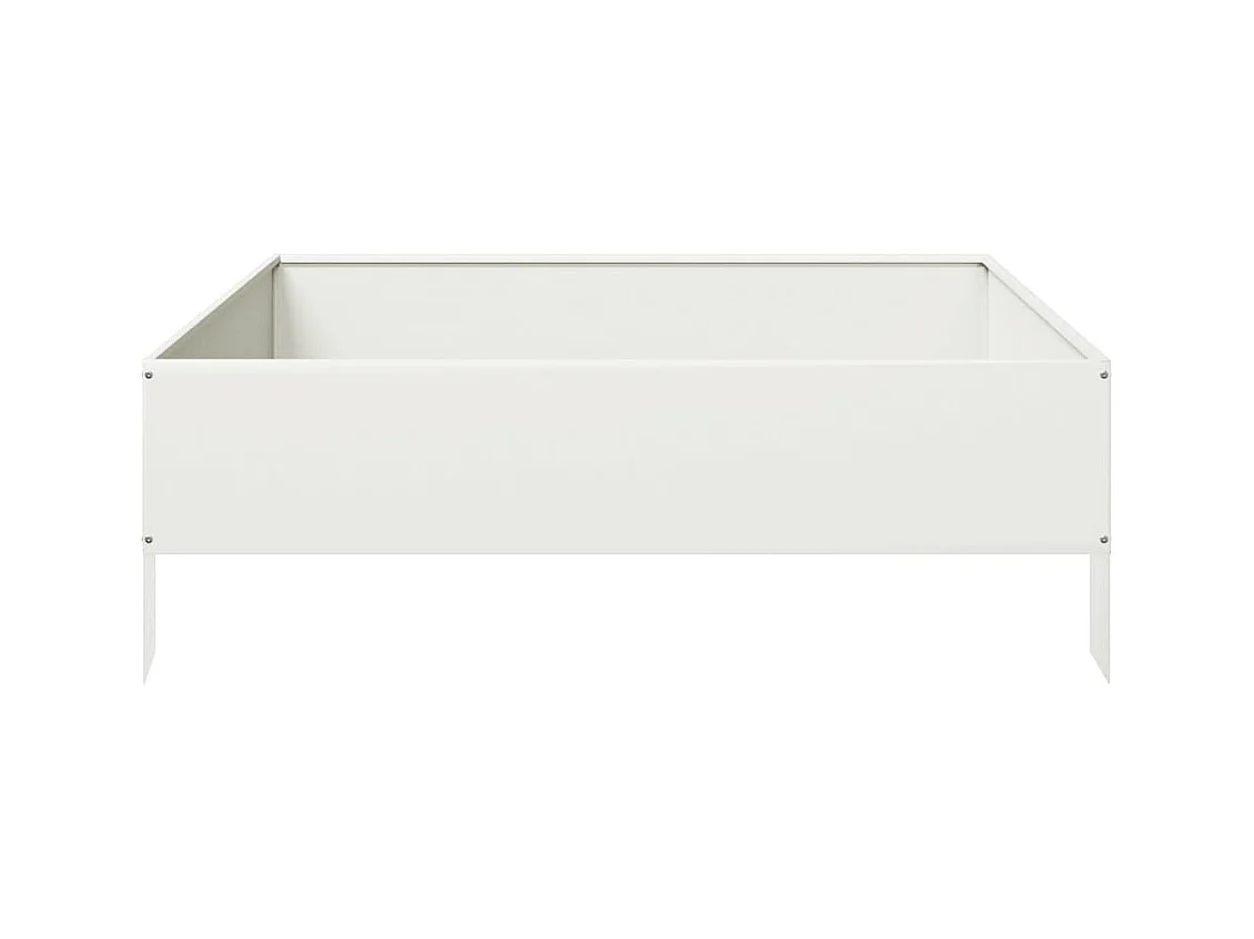 Jardinière bac lit surélevé blanche 100 x 100 x 33.5 cm 02_0039281