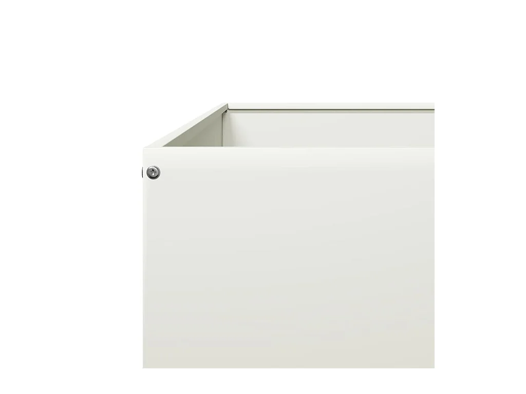 Jardinière bac lit surélevé blanche 100 x 100 x 33.5 cm 02_0039281