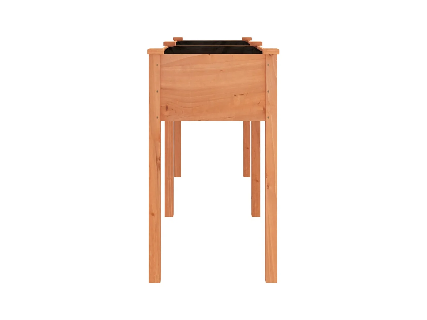 Jardinière bac lit surélevé bois marron 161 x 45 x 76 cm 02_0038125