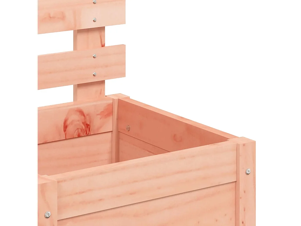 Macetero bancal elevado plantas flores terraza jardín con soporte 39 x 39,5 x 114 cm madera maciza douglas marrón 02_0038216