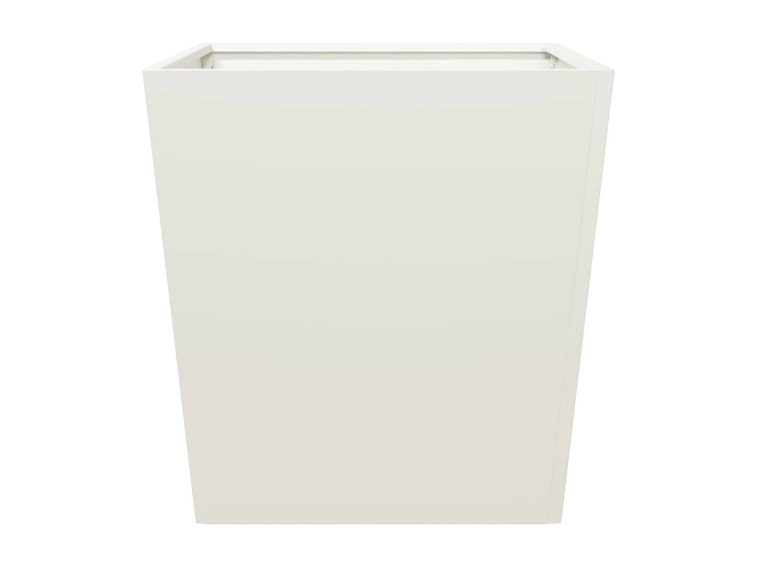 Macetero arriate elevado plantas flores jardín terrazas juego de 2 50 x 50 x 50 cm blanco acero 02_0038989