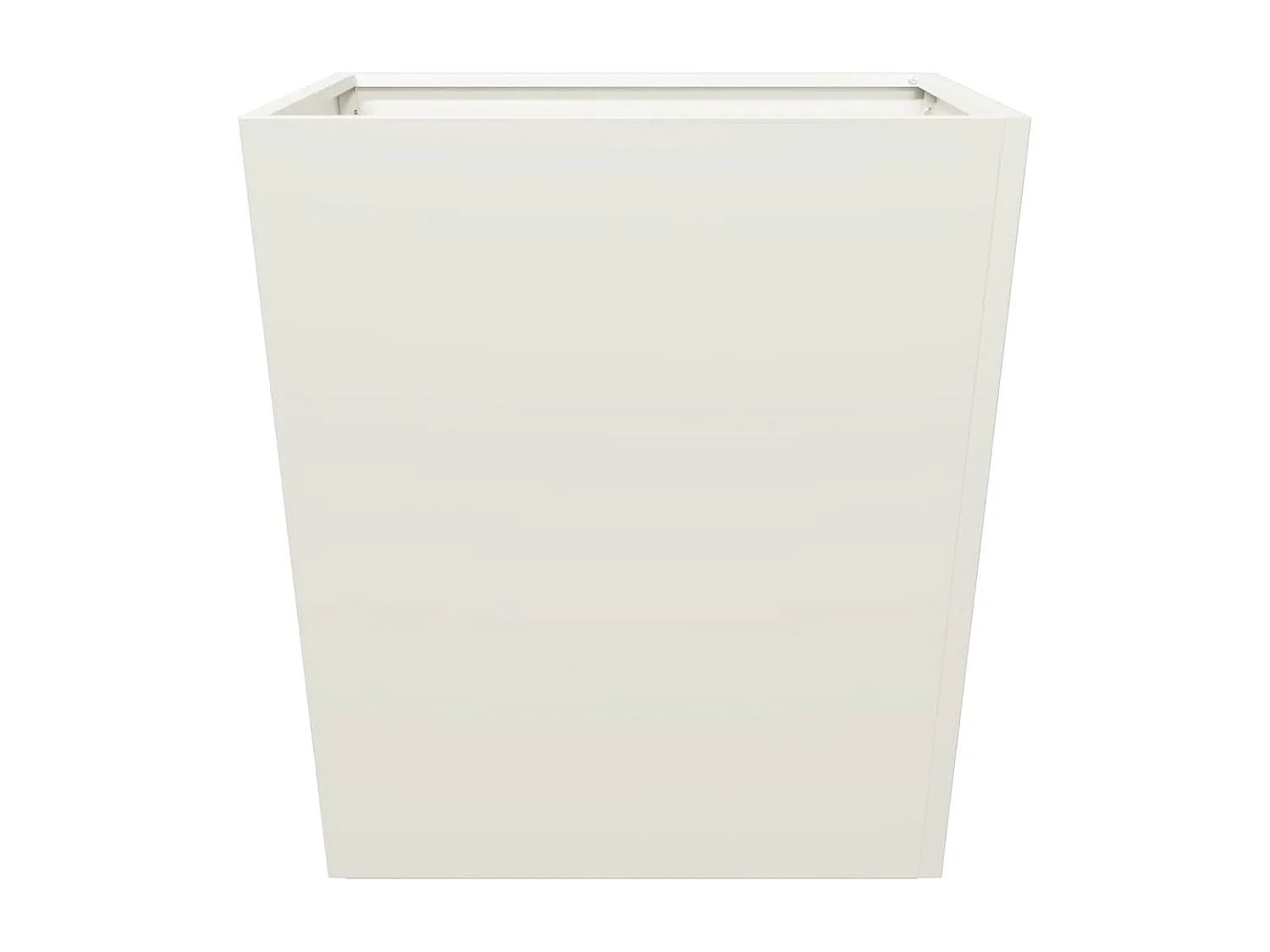 Macetero arriate elevado plantas flores jardín terrazas juego de 2 50 x 50 x 50 cm blanco acero 02_0038989