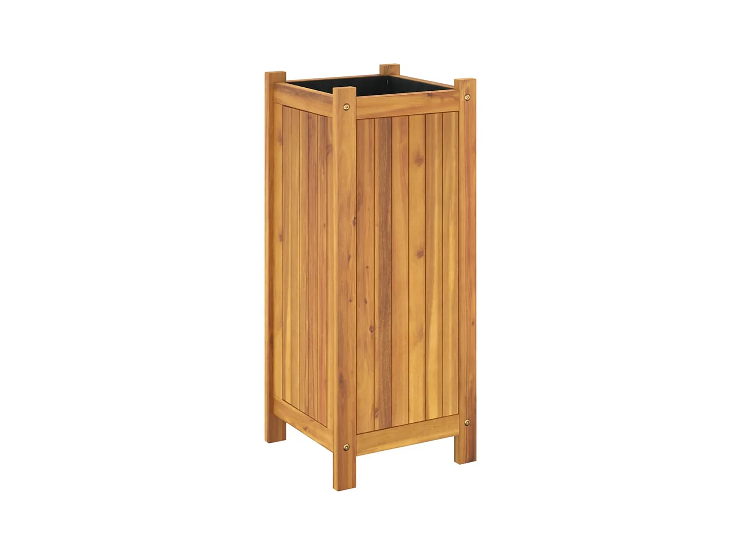 Jardinière bac lit surélevé bois marron 31 x 31 x 75 cm 02_0038131